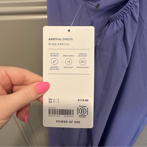 NWT Athleta Arrival Dress Size Extra Small XS Blue Athleisure - Picture 9 of 10